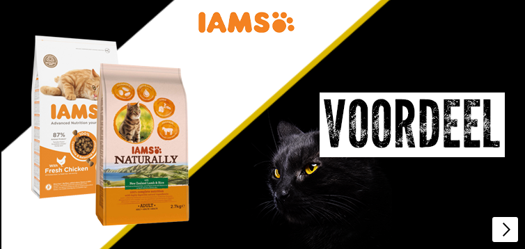 BF Iams kleinverpakkingen kat 25% korting CAT