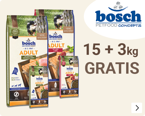 Bosch 15+3 kg gratis DOG