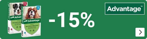 ADVANTAGE 15% korting DOG