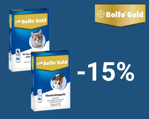 BOLFO GOLD 15% korting DOG CAT