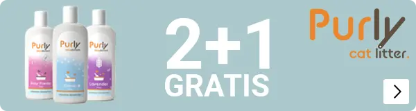 Purly kattenbakgeurkorrels 2 en 1 gratis CAT