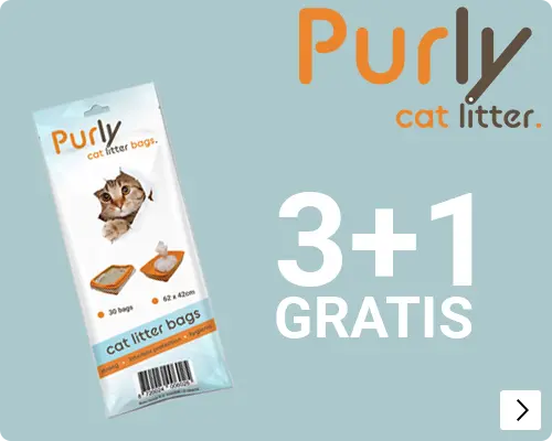 Purly kattenbakzakken (30 stuks) Per verpakking 3 en 1 gratis CAT