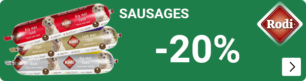 Rodi worsten 20% korting DOG