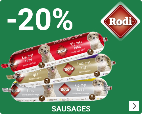 Rodi worsten 20% korting DOG