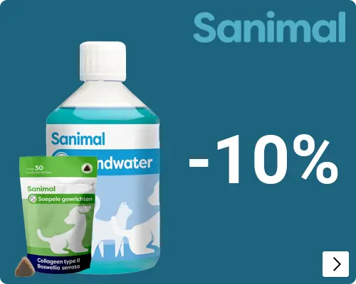 SANIMAL 10% korting DOG CAT