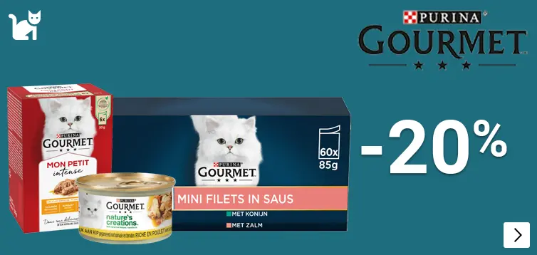 Gourmet mon petit, perle en nature's creations 20% korting CAT