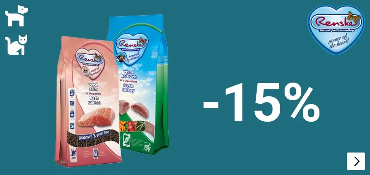 RENSKE DIVERSE 15% korting DOG CAT