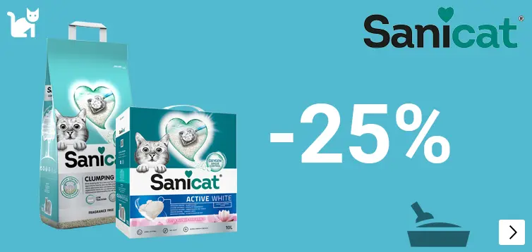 SANICAT 25% korting CAT