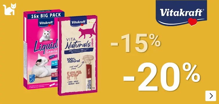 VITAKRAFT LIQUIDS tot 20% korting CAT