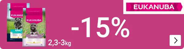 Eukanuba kleinverpakkingen 15% korting DOG
