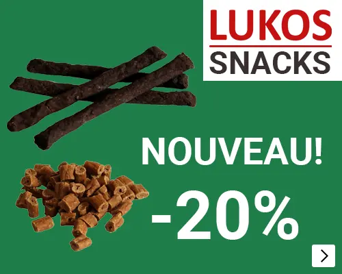NEW LUKOS SNACKS 20% korting DOG