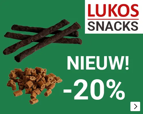 NEW LUKOS SNACKS 20% korting DOG