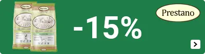 PRESTANO 15% korting DOG