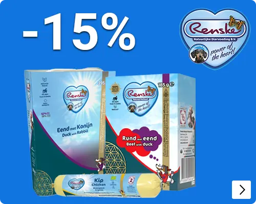RENSKE 15% korting DOG