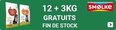 Smølke bonusbags hond 12+3 kg gratis