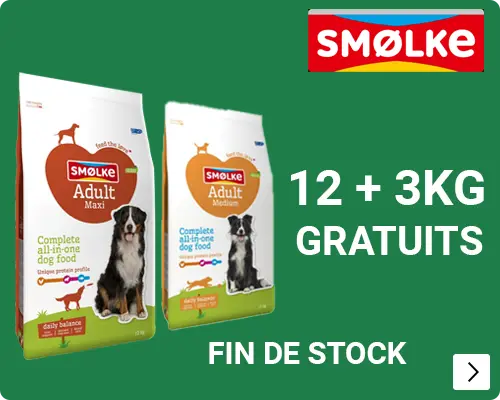 Smølke bonusbags hond 12+3 kg gratis