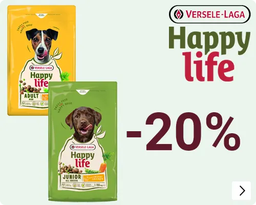 Happy life hondenvoer mini of junior  20% korting DOG