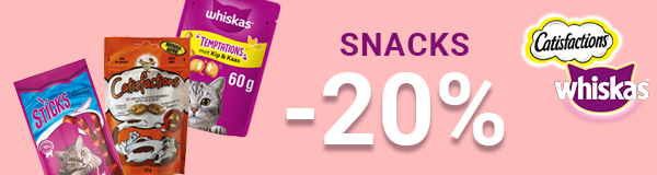 Whiskas of Catisfaction kattensnacks 20% korting CAT