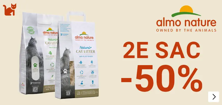 Almo kattenbakvulling 2e zak 50% korting