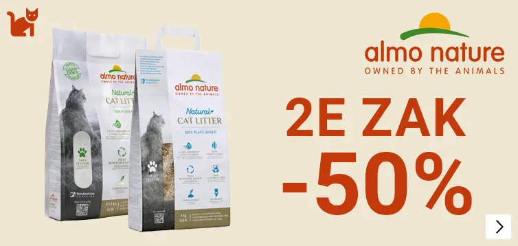 Almo kattenbakvulling 2e zak 50% korting