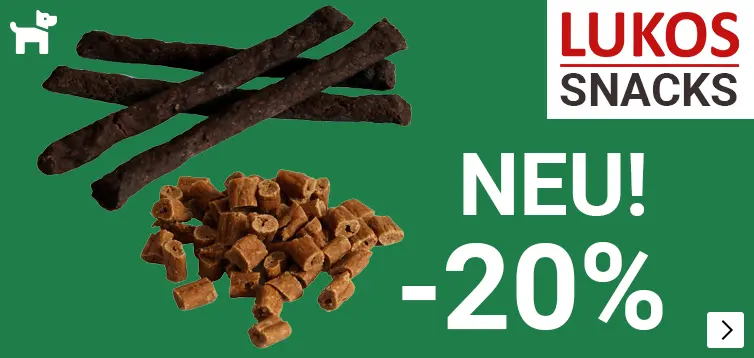NEW LUKOS SNACKS 20% korting DOG