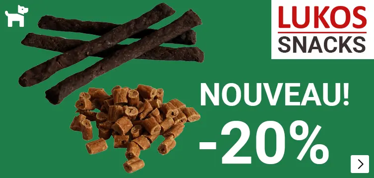 NEW LUKOS SNACKS 20% korting DOG