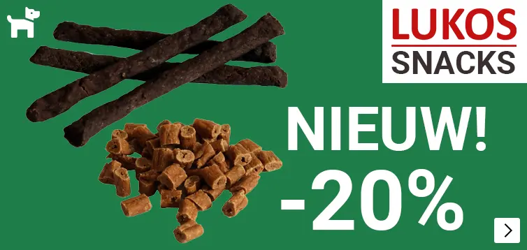 NEW LUKOS SNACKS 20% korting DOG