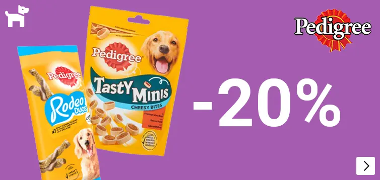 Pedigree diverse hondensnacks 20% korting DOG