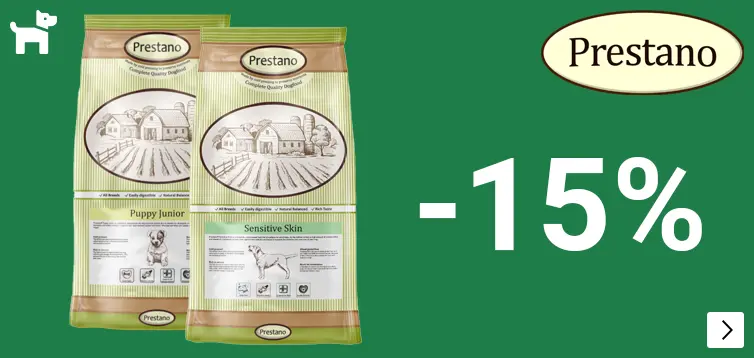 PRESTANO 15% korting DOG