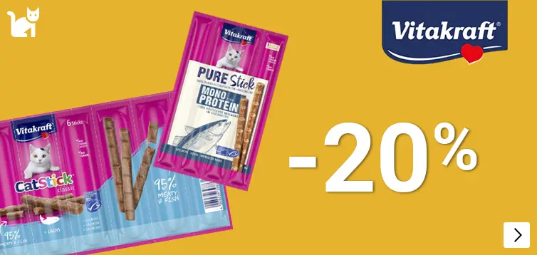 VITAKRAFT STICKS 20% korting CAT
