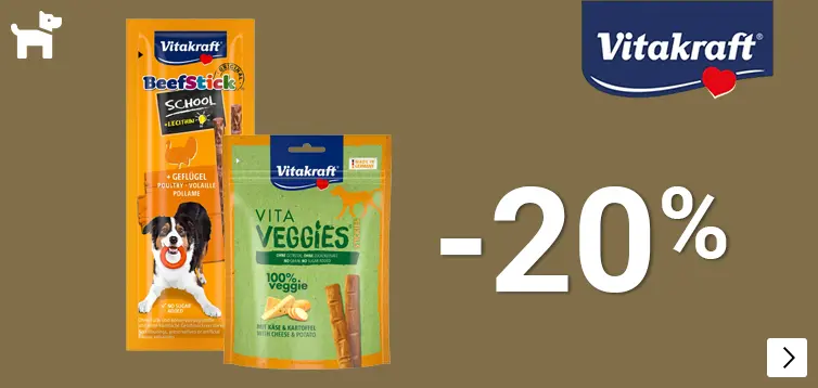 VITAKRAFT STICKS 20% korting DOG