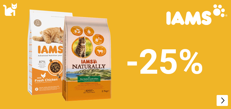 Iams kleinverpakkingen kat  25% korting CAT