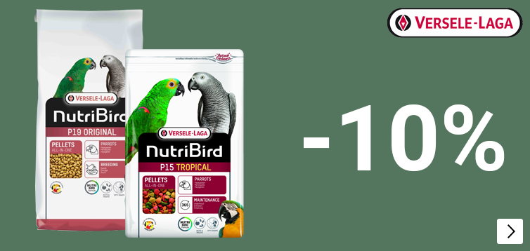 Nutribird diverse grootverpakkingen vogelvoer 10% korting