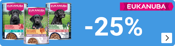 Eukanuba hondenvoer natvoer blik 25% korting DOG