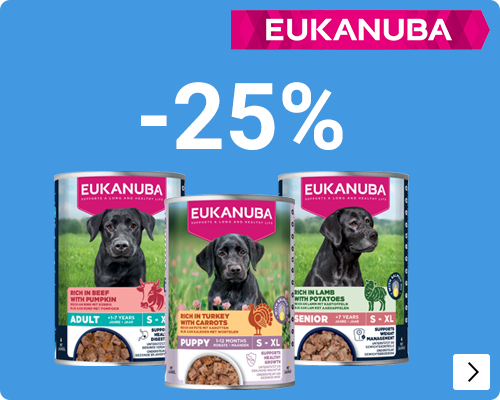 Eukanuba hondenvoer natvoer blik 25% korting DOG
