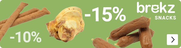 BREKZ NATUURSNACKS tot 15% korting DOG