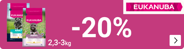 Eukanuba kleinverpakkingen hondenvoer 20% korting DOG