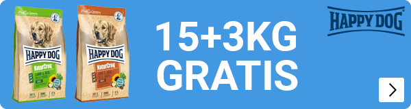 HAPPY DOG 15+3kg gratis DOG