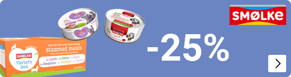 Smølke hondenvoer gestoomde maaltijden en hond pate 25% korting DOG CAT