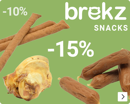 BREKZ NATUURSNACKS tot 15% korting DOG