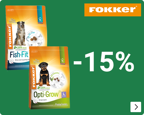 FOKKER 15% korting DOG