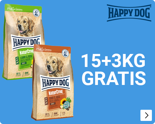 HAPPY DOG 15+3kg gratis DOG