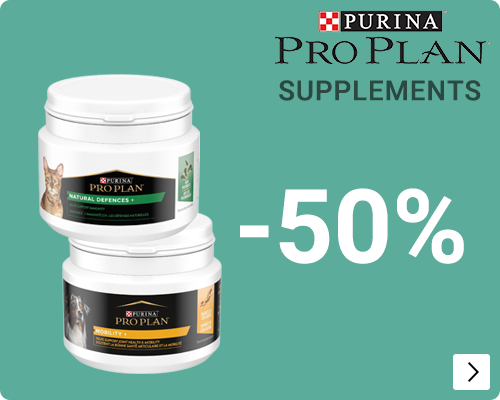 Pro Plan supplementen hond en kat 50% korting DOG CAT