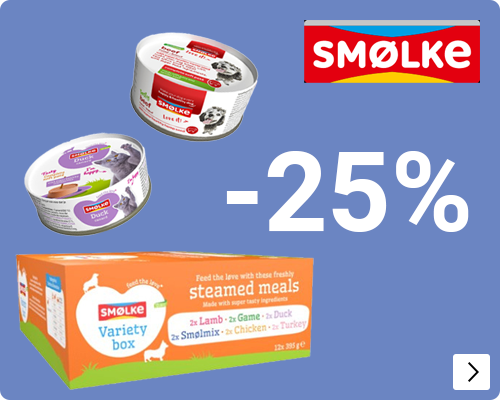 Smølke hondenvoer gestoomde maaltijden en hond pate 25% korting DOG CAT
