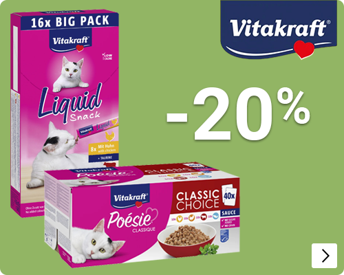 VITAKRAFT 20% korting CAT