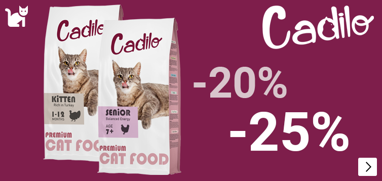 CADILO droogvoer tot 25% korting CAT