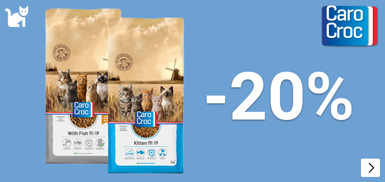 CAROCROC KAT 20% korting CAT