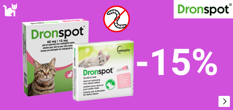 DRONSPOT 15% korting DOG CAT