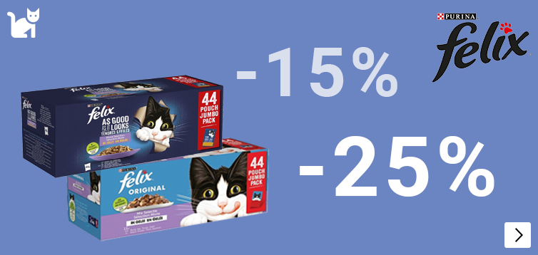 Felix kattenvoer droog of nat 15% tot 25% korting CAT