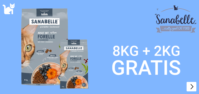 SANABELLE 8kg en 2kg gratis CAT